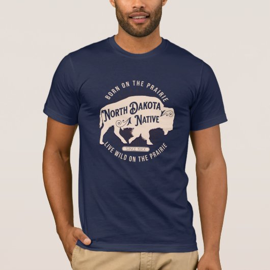 North Dakato Native T-shirt (Voorkant)
