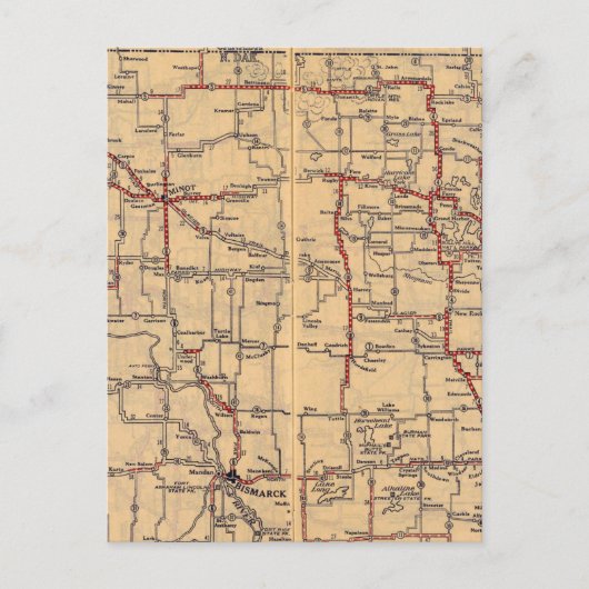 North Dakota 2 Briefkaart (Voorkant)