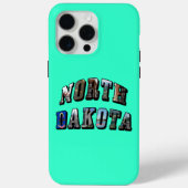 North Dakota Afbeelding Text Case-Mate iPhone Case (Achterkant)