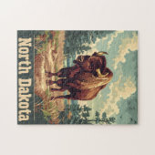 North Dakota Bison  Legpuzzel (Horizontaal)
