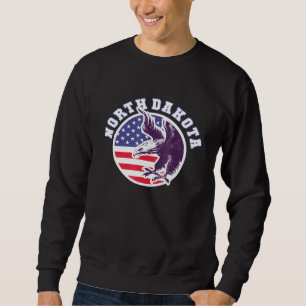 North Dakota Brave American Patriot Veteran Eagle Trui