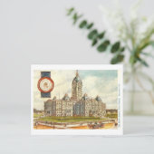  North Dakota Capitol met Seal Briefkaart (Staand voorkant)