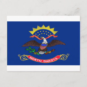 North Dakota Flag Briefkaart