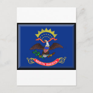 North Dakota Flag Briefkaart