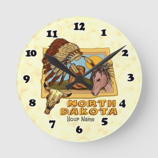 North Dakota klok (Voorkant)
