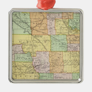 North Dakota Metalen Ornament