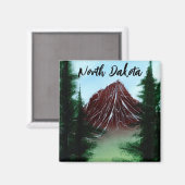 North Dakota Mountain Runoff Magneet (Voorkant / Achterkant)
