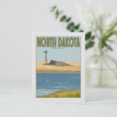 North Dakota - Old Farmstead - Green Briefkaart (Staand voorkant)