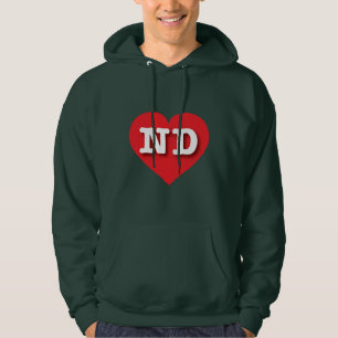 North Dakota Red Heart - Ik hou van ND Hoodie