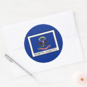 North Dakota Ronde Sticker (Envelop)