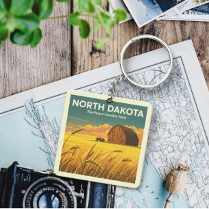 North Dakota Sleutelhanger