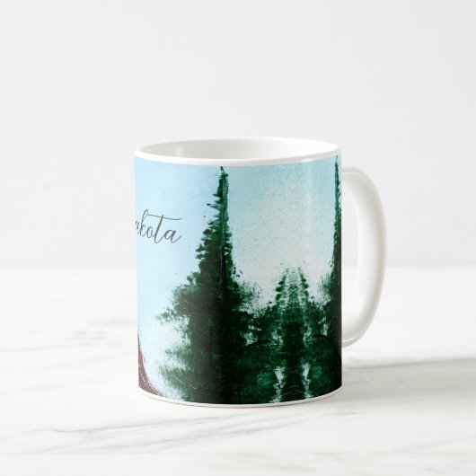 North Dakota State Mountain Runoff Koffiemok (Voorkant rechts)