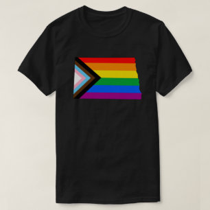North Dakota State Pride LGBTQ Progress Pride T-shirt