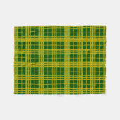 North Dakota State University Bison Tartan Fleece Deken (Voorkant (Horizontaal))