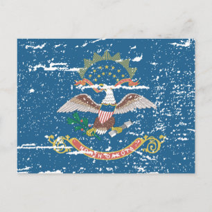  NORTH DAKOTA-vlag Briefkaart