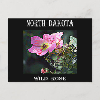 North Dakota Wild Roos Briefkaart