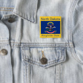 North Dakotan Flag Button (In situ)