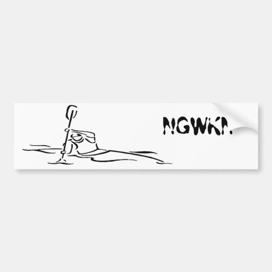 North Georgia Whitewater Kayak Network Bumpersticker (Voorkant)