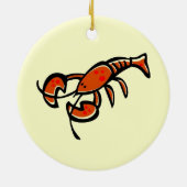North Haven, Maine Lobster Keramisch Ornament (Achterkant)