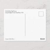 North Head Lighthouse, WA Briefkaart (Achterkant)