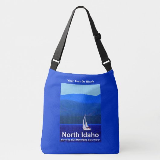 North Idaho Blue Crossbody Tas (Voorkant)