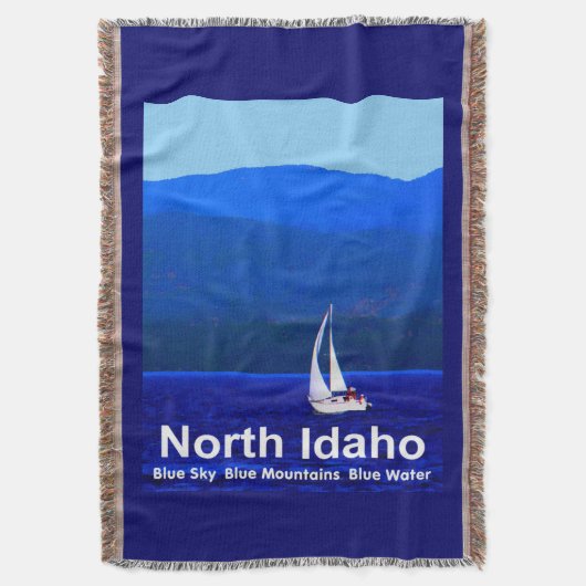North Idaho Blue Deken (Voorkant Verticaal)