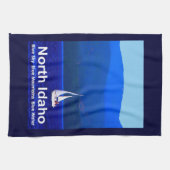 North Idaho Blue Theedoek (Horizontaal)