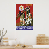 North Korea Propaganda Poster Let's become a (Cuisine)