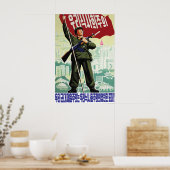 North Korea Propaganda Poster Let's make this year (Cuisine)
