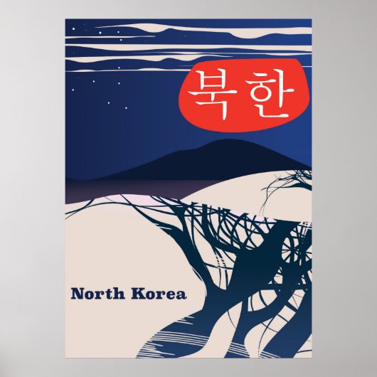 North Korean vintage travel poster (Devant)