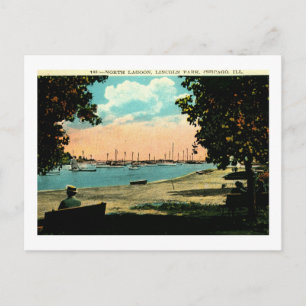 North Lagoon, Lincoln Park, Chicago Briefkaart