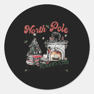 North Le Book Club Book Lover Bookish Bookworm Chr Ronde Sticker