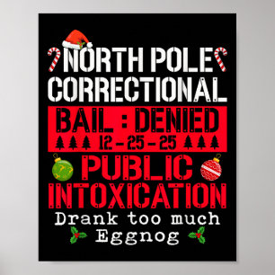 North Le Correctional Openbare Dronkenschap Eierpu Poster