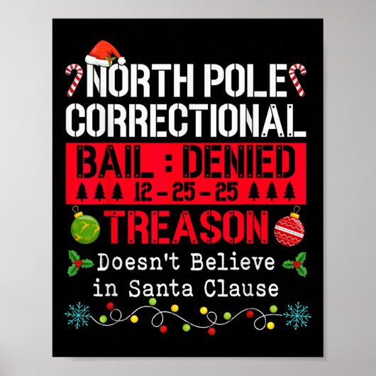North Le Correctional Treason Doesn't Believe Sant Poster (Voorkant)