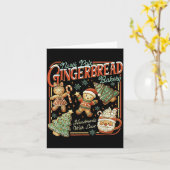 North Le Gingerbread Bakery Christmas  Kaart (Gele Bloem)