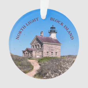 North Light, Block Island, Rhode Island Ornament