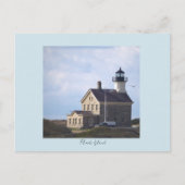 North Light Lighthouse Rhode Island Postcard Briefkaart (Voorkant)