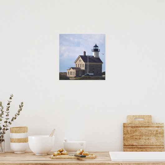 North Light Lighthouse Rhode Island Poster (Cuisine)