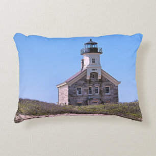 North Lighthouse Block Island RI Accent Pillow Kussen
