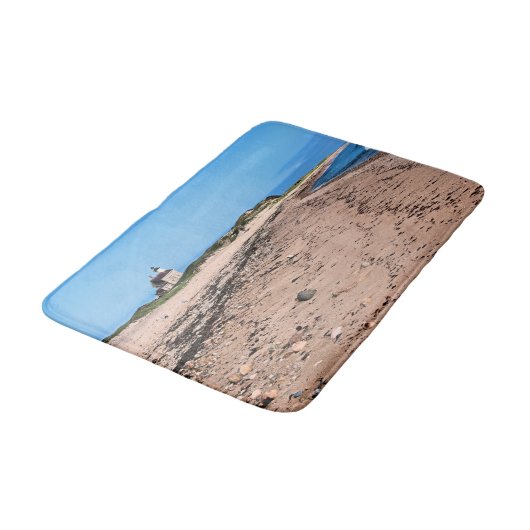 North Lighthouse, Block Island RI Bath Mat (Gekanteld)