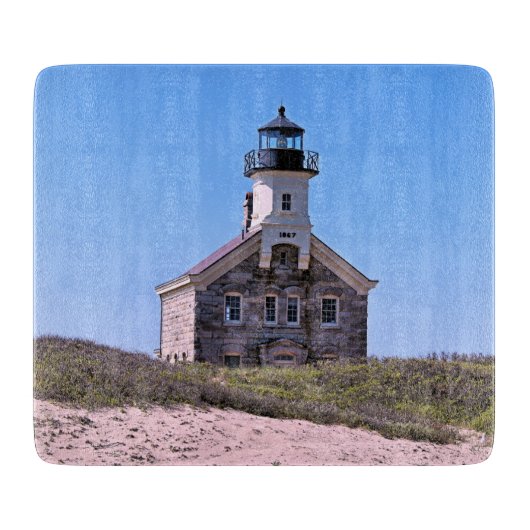 North Lighthouse Block Island RI Snijplank (Voorkant)