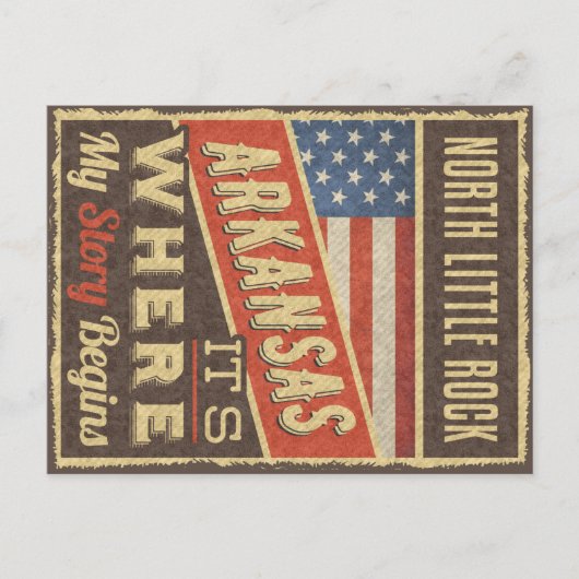 North Little Rock Arkansas Briefkaart (Voorkant)