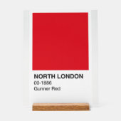 North London Gunner Red - Arrière - plan blanc (Recto)