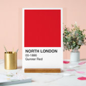 North London Gunner Red - Arrière - plan blanc (Mariage)