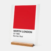 North London Gunner Red - Arrière - plan blanc (Angle)