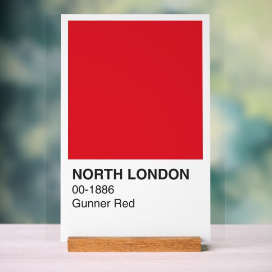 North London Gunner Red - Arrière - plan blanc (Neutre)
