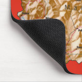 North Macedonië Map Mousepad Muismat (Hoek)