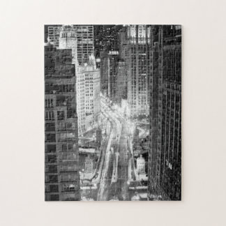 North Michigan Avenue in Chicago na de winter Legpuzzel