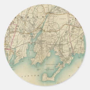 North New York City 7 Ronde Sticker
