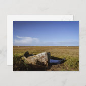 North Norfolk oude boot briefkaart (Voorkant / Achterkant)